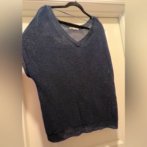 GAP True Navy Crotchet Blouse EUC